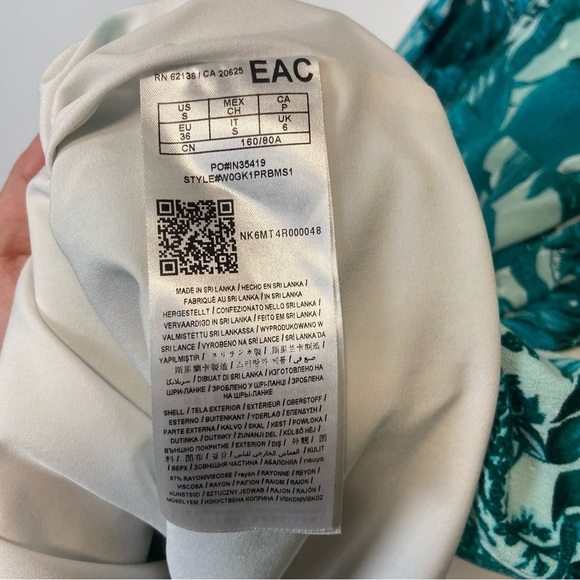 ⚪️ Guess tropical print long sleeve twist dress mini - Picture 7 of 12